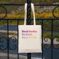 Read Books Be Kind Stay Weird Book Lover Premium Tri-Blend Canvas Tote Bag