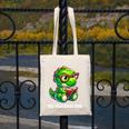 Readasaurus Reading Dinosaur Book Reader Bookworm Canvas Tote Bag