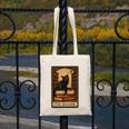 The Reader Cat Book Reading Halloween Tarot Card Canvas Tote Bag