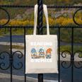 Reading With My Gnomies Gnomes Books Lover Bookworm Canvas Tote Bag