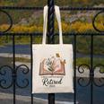 Retired 2025 A New Chapter Begins Retirement Teacher Book Canvas Tote Bag