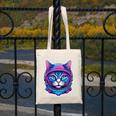 Retro 80s Cat In Space Suit Nostalgia Cat Vintage Astronaut Canvas Tote Bag