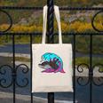 Retro 80s Shark Whale Diving Nostalgia Shark Party Canvas Tote Bag