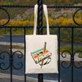 Retro Cassette Tape & Pencil Rewind Nostalgia Party 80s 90s Premium Canvas Tote Bag