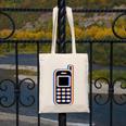 Retro Cell Vintage Mobile Phone 90s Nostalgia Vaporwave Fun Canvas Tote Bag