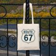 Retro Route 67 Highway Sign Vintage Road Nostalgia Premium Tri-Blend Canvas Tote Bag Retro Route 67 Highway Sign Vintage Road Nostalgia Premium Tri-Blend Canvas Tote Bag