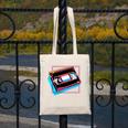Retro VHS Vaporwave Video Cassette Nostalgia Geek Chic Premium Tri-Blend Canvas Tote Bag