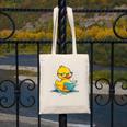Rubber Duck Reading Book Reader Books Rubber Duckie Canvas Tote Bag