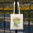 Rugrats Reptar Distressed Comic Book Style Cartoon Canvas Tote Bag