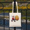 Santa Holding Cookie Xmas Baker Introvert Christmas Canvas Tote Bag