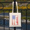 Senior 2026 Baseball American Flag Class Of 2026 Graduation Canvas Tote Bag