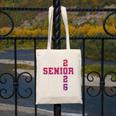Senior 2026 Class Of 2026 Graduation 2026 Pink Girl Women Canvas Tote Bag