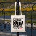 Straight Outta Middle School Graduation Shirt Class Of 2022 Canvas Tote Bag