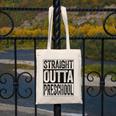 Straight Outta Preschool Shirt Boy Girl Graduation Canvas Tote Bag