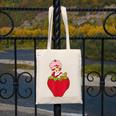 Strawberry Shortcake Sitting On Strawberry Retro Nostalgia Canvas Tote Bag