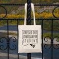 Stressed Sonography Student Ultrasound Tech Graduation Canvas Tote Bag