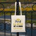 Super Proud Little Sister Of 2025 Graduate Graduation Family Canvas Tote Bag