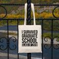 I Survived Graduate School Class Of 2018 Graduation Canvas Tote Bag