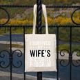 i Survived My Wife Doctorate Program PHD Wife Graduation Canvas Tote Bag