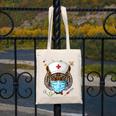 Tiger Nurse RN ER Nursing School Graduation Canvas Tote Bag