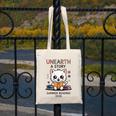 Unearth a Story Cute Kitten Summer Reading 2026 Cat Book Canvas Tote Bag Unearth a Story Cute Kitten Summer Reading 2026 Cat Book Canvas Tote Bag