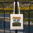 VHS Cassette Retro Analog Nostalgia Theme Canvas Tote Bag