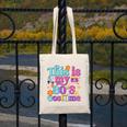 Vintage 80s Costume Nostalgia 1980s Fashion Cute Girls Women Canvas Tote Bag