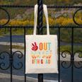 Vintage Peace Out 5th Grade Graduation Last Day Of School Canvas Tote Bag