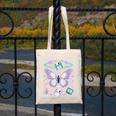 Y2K Butterfly Floppy Disk Art Digital Nostalgia Canvas Tote Bag