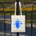 Yk2 Grunge Earthy Blue Cat With Stars Tomboy 90s Nostalgia Canvas Tote Bag