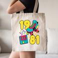 1981 Retro Raised In The 80s Old School Nostalgia Vibes Canvas Tote Bag 1981 Retro Raised In The 80s Old School Nostalgia Vibes Canvas Tote Bag