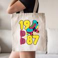 1987 Retro Raised In The 80s Old School Nostalgia Vibes Canvas Tote Bag