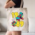 1989 Retro Raised In The 80s Old School Nostalgia Vibes Canvas Tote Bag