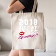 2018 Kiss My Class Goodbye Graduation Canvas Tote Bag