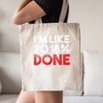 2018 Percent Done Senior Graduation Shirt Canvas Tote Bag
