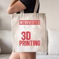 3D Printer Introvert 3D Printing Canvas Tote Bag