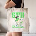 5th Grade Graduate Dinosaur Dab Graduation School Canvas Tote Bag