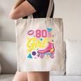 80's Girl Roller Skates Skating Eighties 1980s Nostalgia Canvas Tote Bag