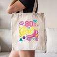 80's Girl Roller Skates Skating Eighties 1980s Nostalgia Canvas Tote Bag