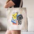 90s Retro Cassette And Walkman Nostalgia Graphic Tee Canvas Tote Bag
