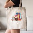 Adorable Book Lover Dragon Read Books Be Kind Stay Weird Canvas Tote Bag