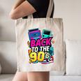 Back To The 90s Nostalgia Cassette Game Console Boombox Canvas Tote Bag