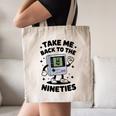 Take Me Back To The Nineties 90's Retro Gamer Nostalgia Canvas Tote Bag