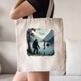 Bigfoot Sasquatch & Loch Ness Monster Introvert Bruh Canvas Tote Bag Bigfoot Sasquatch & Loch Ness Monster Introvert Bruh Canvas Tote Bag