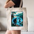 Bigfoot Sasquatch Loch Ness Monster Introvert Bruh Canvas Tote Bag