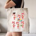Bookmas Christmas Books Shirt Candy Cane Bookworm Canvas Tote Bag