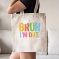 Bruh I'm Out Senior Graduation Canvas Tote Bag