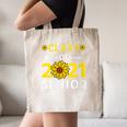 Class Of 2021 Senior Graduation Sunflower Canvas Tote Bag