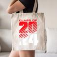 Class Of 2024 High School Senior Graduation Red Sports Style Canvas Tote Bag