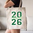 Class Of 2026 Graduation Varsity Green And On The Back Canvas Tote Bag